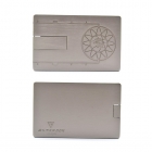 Usb credit card - Customized metal card usb drive with etching logo LWU1046